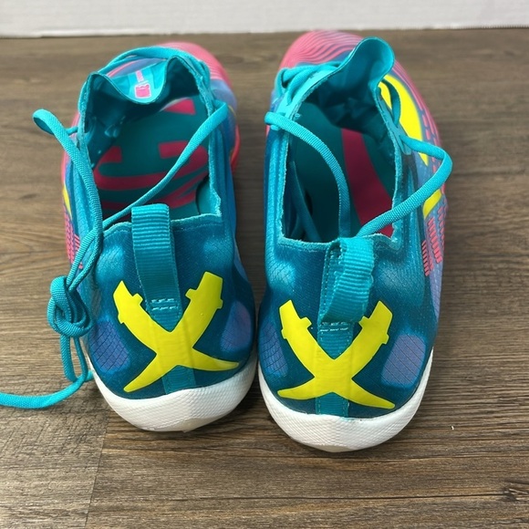 Nike Zoom Victory 5 XC Cross Country Track Spikes Lakeside Blue Yellow, Mens 12 - Picture 5 of 10